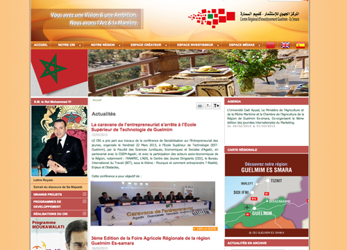 Site officiel du Centre Régional d'Investissement de la région GUELMIM ESSMARA